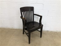 Vtg. Wooden Arm Chairs