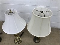 3 Brass Table Lamps