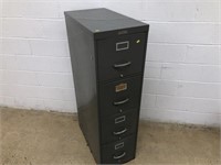 Gray Metal 4-Drawer File Cabinet