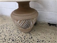 (2) Pottery Decorative Lamps