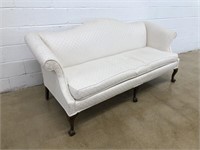 Upholstered Camelback Sofa
