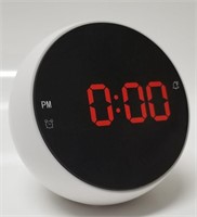 HOME TREND LED ALARM CLOCK - WHITE