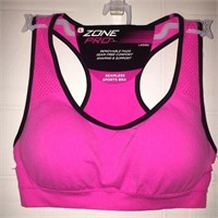 Zone Pro Seamless Sports Bra Hot Pink - XL