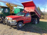 1996 DODGE RAM 3500 W/ 8' DUMP & MEYERS 8FT SNOW P