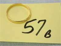 14kt, Yellow Gold, 1.0gr. Band, Size 7