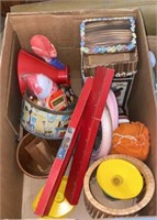 Two boxes of miscellaneous collectibles