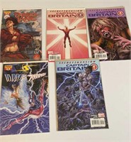 Dynamite comics and Captain Britain comics as