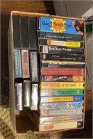 Box of VHS tapes as shown