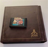 Atari game case with sega genesis street fighter