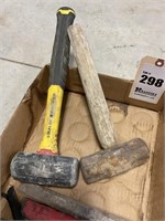 2 Sledge Hammers & Misc. Chisels