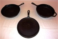 Cast Iron pans.