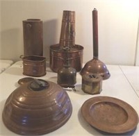 TRAY- ASSORTED VINTAGE  COPPER PCS