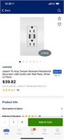 Outlet with usb charger (2) pack
