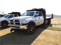 2012 Dodge 5500HD 4X4 4-Door Flatbed Dump Truck,