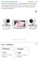 Portable 5" Video Baby Monitor w 2 Cameras