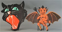 DEVIL & BLACK CAT HALLOWEEN DECORATIONS