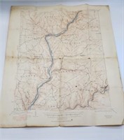 Map Allegany River 1950