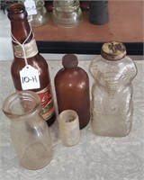 5 Pc. Vintage Bottles