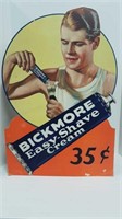VINTAGE STAND-UP BICKMORE SHAVING CREAM SIGN