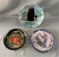 (3) Decorative plates, Assiettes décoratives