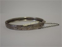 Antique Sterling Child's Hinged Bracelet