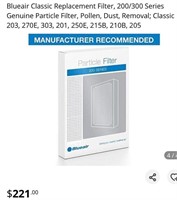 Blueair Classic 200 Series Genuine Particle Filter