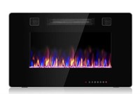 Costway 30-in Black Electric Fireplace