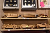 (3) Wooden Tractor Trailers: