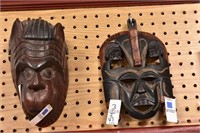 (2) Tribal Masks: