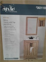 Style Selections Vanity with Mirror