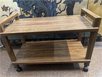 Wood tray table