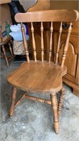 Maple drop-leaf dining table & 4 chairs