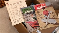 Vintage airplane books model magazine boxlot