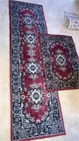 2 rugs runner & matching