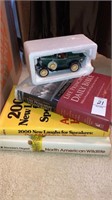 Books, model metal truck