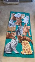 Cats decor beach towel
