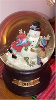 3 Christmas music boxes animated bird in cage,