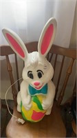Easter bunny blow mold plug in