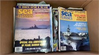 Boxlot books magazines airplanes sea classics