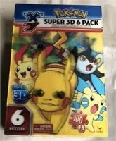 Pokeman super 3D puzzle 6 pack