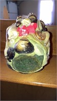 Vintage craft shell vase
