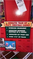 North Pole Christmas express train animated plays