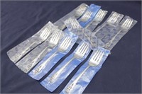 10 International Queens Lace Sterling Silver Forks