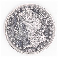 Coin 1889-S Morgan Silver Dollar Choice Extra Fine