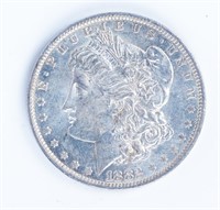 Coin 1882 O/S  Morgan Silver Dollar Almost Unc.