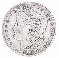 Coin 1904-S  Morgan Silver Dollar Very Fine