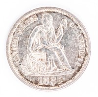 Coin 1885 Liberty Seated Dime Choice XF+