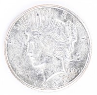 Coin 1925-S  Peace Silver Dollar G. Brilliant Unc.