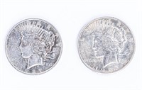 Coin 2 Peace Silver Dollars 1927-D & 28-S