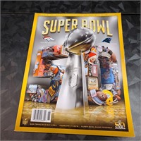 Super Bowl game program 2016 Broncos vs Panthers